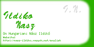 ildiko nasz business card